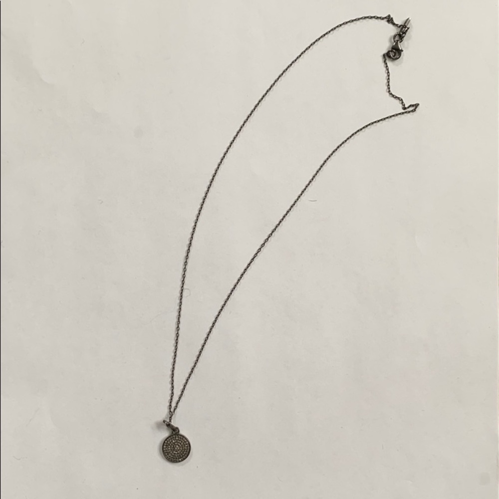 Adorina circle disk necklace 925